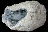 Blue Celestine (Celestite) Crystal Geode ( lbs) - Madagascar #104794-1